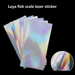 Pegatinas holográficas de escamas para señuelos de metal 20x10 cm
