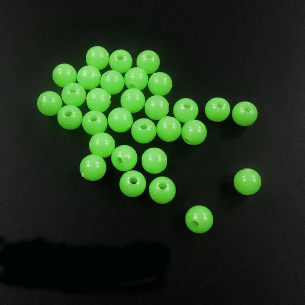Cuentas de aparejo brillantes para pesca, accesorios de señuelo de pesca de plástico duro, tapón de bolas flotantes redondas luminosas, diámetro de 3mm a 5mm, color rojo y verde, 3000 piezas - imagen 5