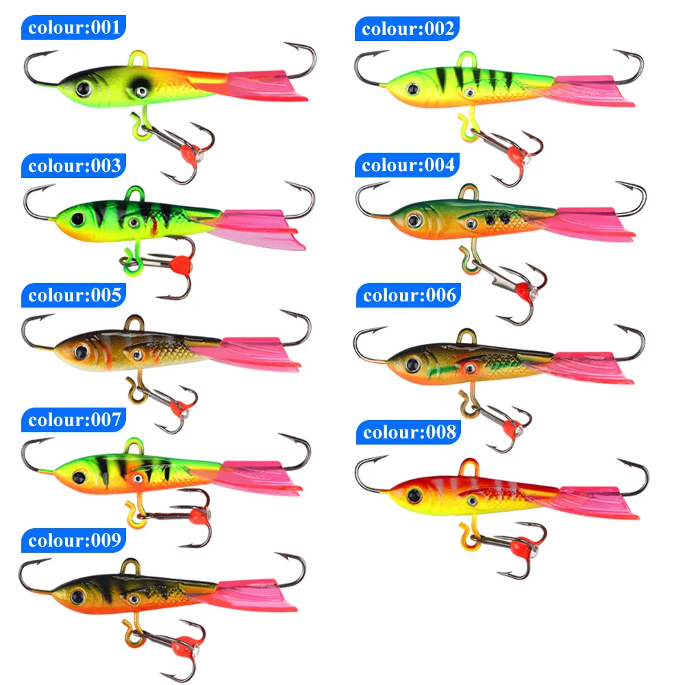 FISH KING-señuelo de Pesca en hielo de invierno, 6,3 cm/10g, 8,5g/20g, equilibrador para cebo de Pesca, anzuelos de Pesca de carpa, señuelo duro, aparejos de Pesca