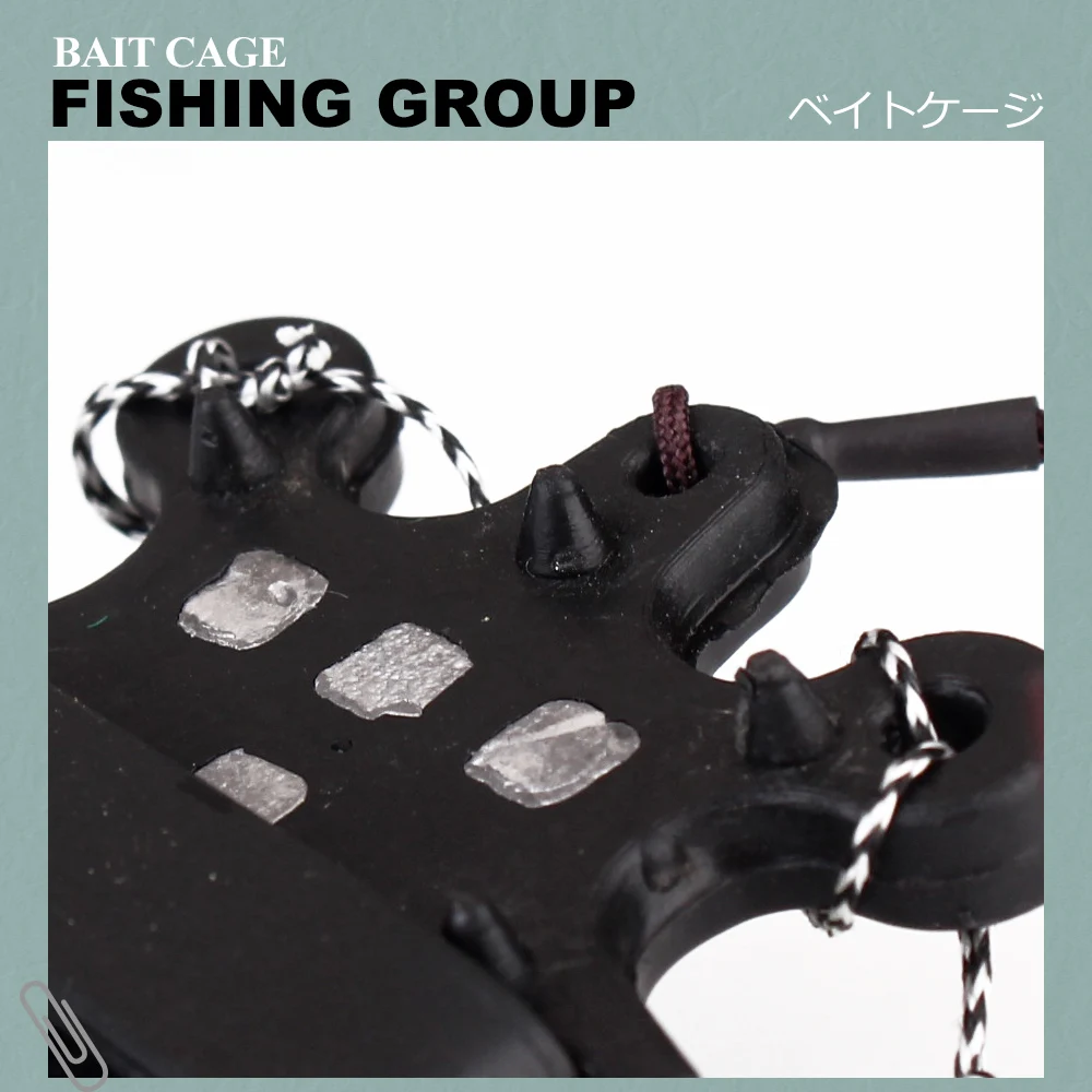 FTK-jaula para cebo de pesca de carpa, 30g, 40g, 50g, 60g, 70g, 80g, línea de grupo alimentador, gancho de Metal de acero rico en carbono, accesorios de hundimiento - imagen 5
