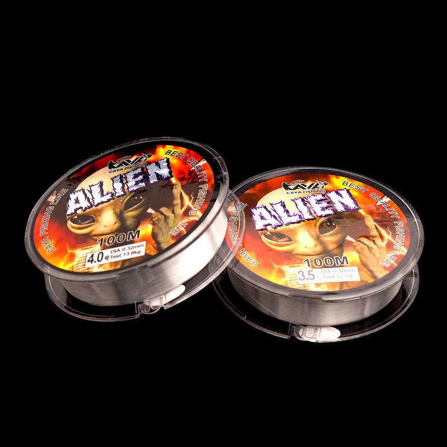 Línea de pesca con mosca Alien 100m 0,6 # -8.0 #   Línea de pesca con mosca de carpa de agua dulce líder marino de fibra de nailon súper fuerte japonesa - imagen 3