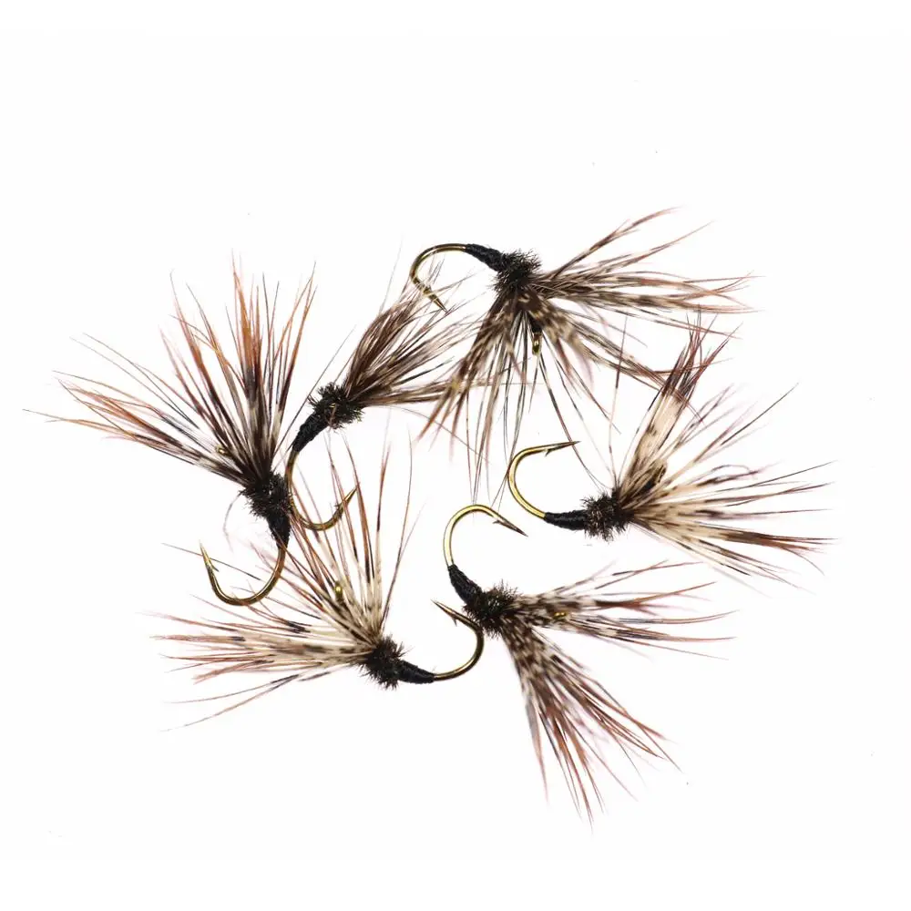 Wifreo-señuelo de pesca con mosca, caja de gancho de púas, larvas, ninfa, moscas húmedas, 6 uds., n. ° 12 - imagen 4