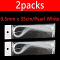 0.5mm 2pks pl white