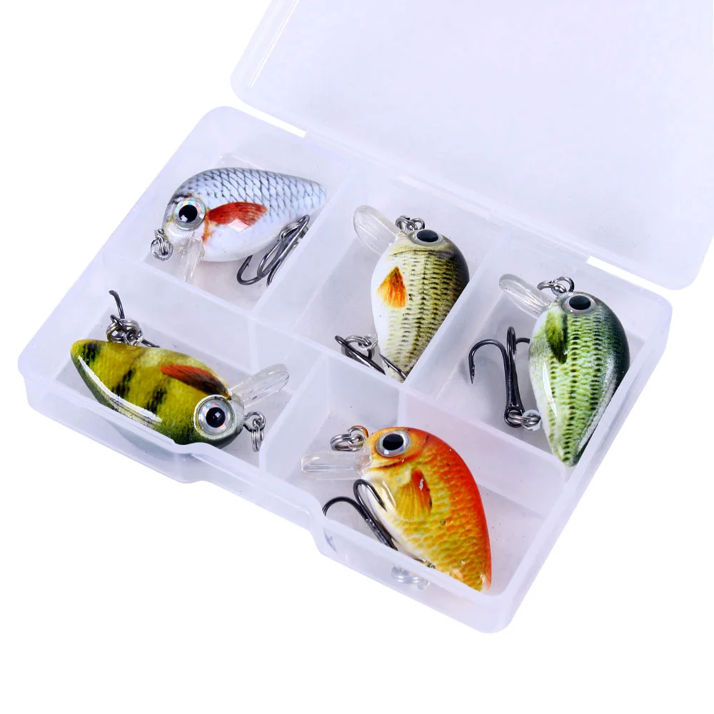 Hengjia Mini Crankbait 3cm – Señuelo para lubina y trucha - imagen 4