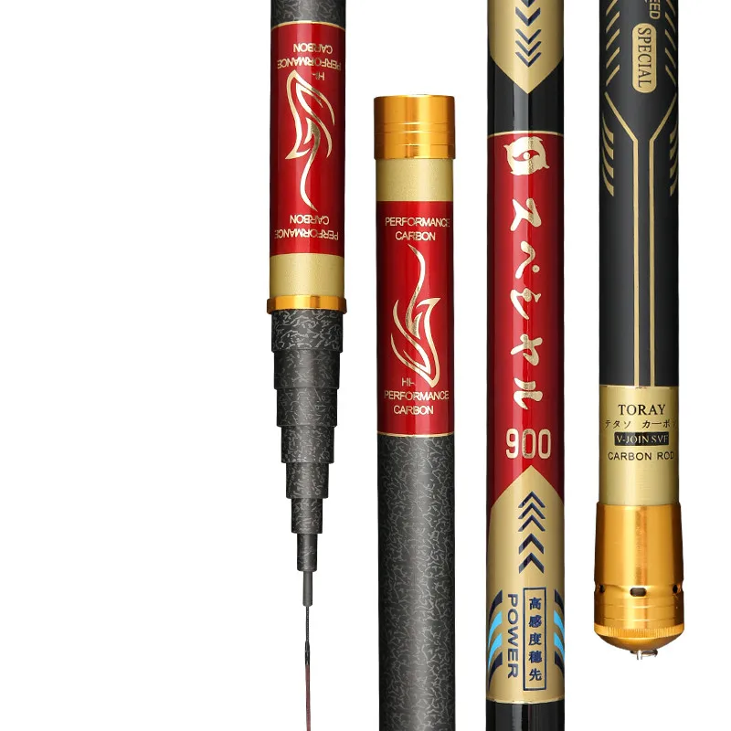 Caña De pescar telescópica De 8/910/11/12/13/15m, caña De pescar telescópica, caña giratoria - imagen 3