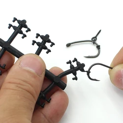Accesorios de carpa: cuentas negras, pelo, Chod Ronnie Rig Stop