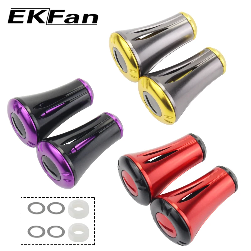 EKFan 2 unid/set perilla de mango de carrete de pesca para piezas de reparación de accesorios de mango de pesca D/S - imagen 4