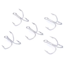 Anzuelos triples treble super afilados para agua salada