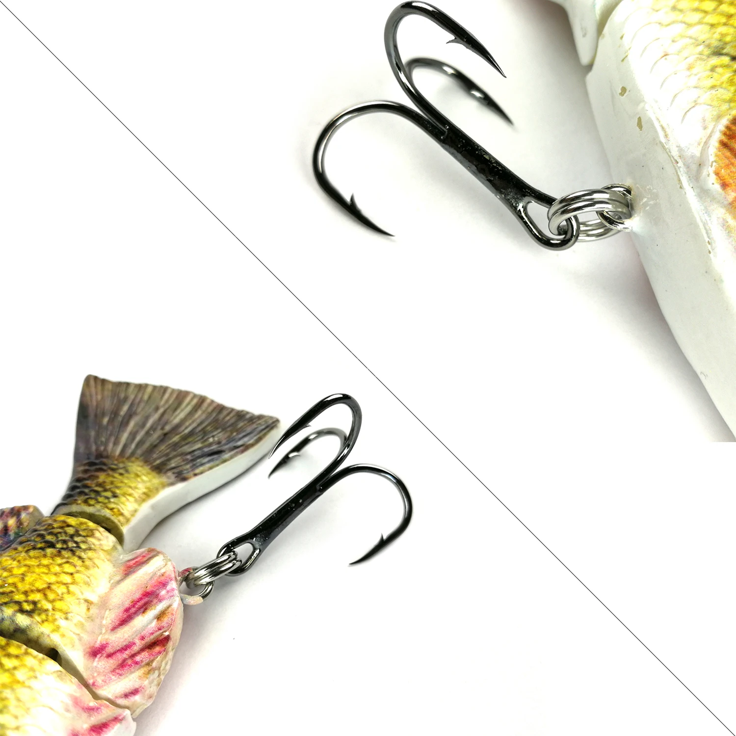 Castfanatic-Cebo eléctrico de 54/35g para natación robótica, señuelo de Pesca de Mar de 4 segmentos, Swimbait, luz LED USB, Wobblers para Lucio Crankbait - imagen 5