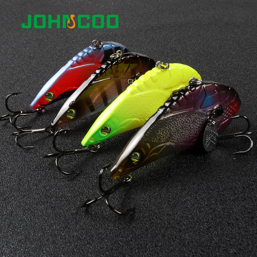 Señuelo de pesca con vibración que se hunde 65mm 17,5g, cebo Artificial de plástico duro VIB para pesca en hielo de invierno, aparejo de cebo - imagen 3