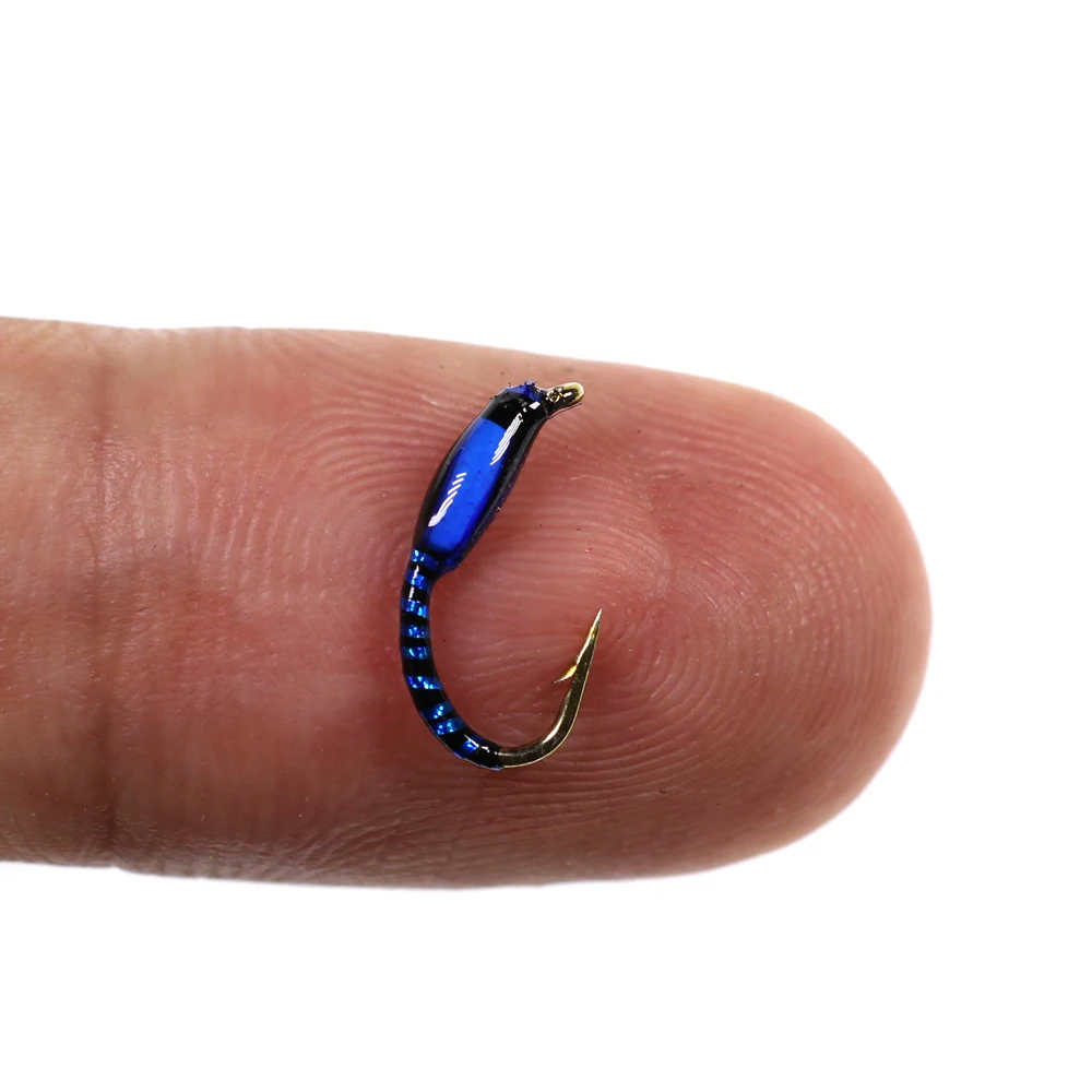 Zumbador de Midge epoxi, señuelo de pesca de trucha con mosca de Nymph, cebo de insectos, Hegene, varios colores, 8 piezas, n. ° 12 - imagen 4