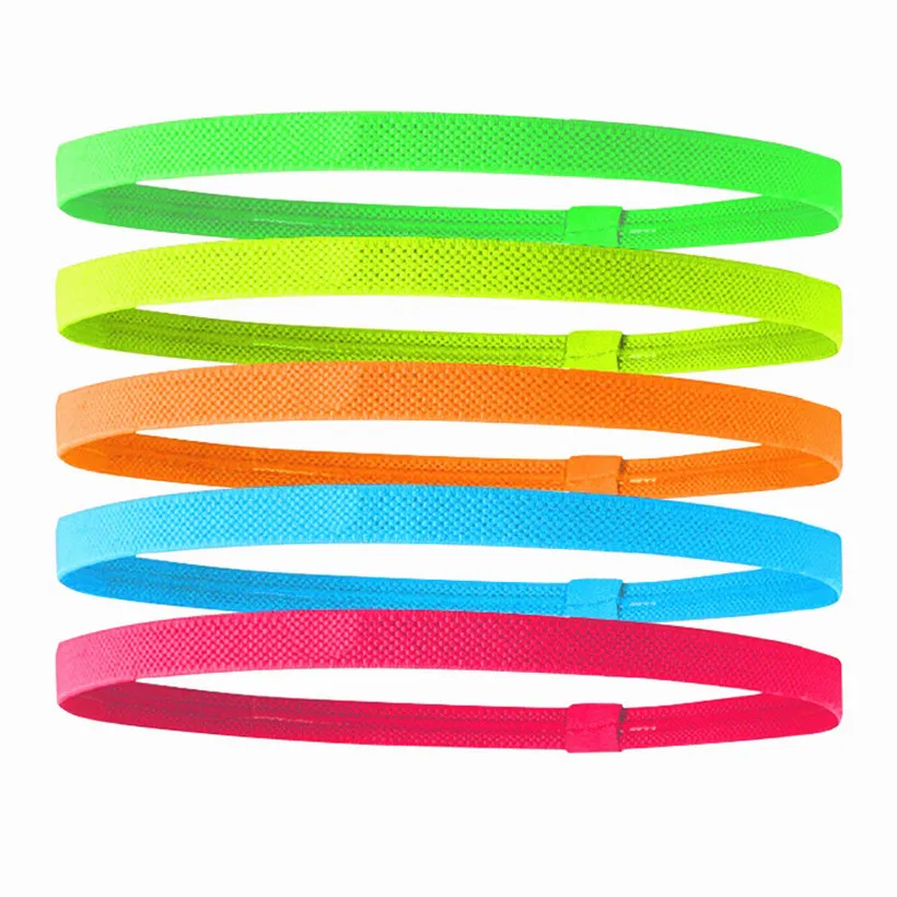 Diadema deportiva para hombre y mujer, banda de goma elástica antideslizante para el sudor, ideal para Yoga, fútbol y correr, Color caramelo, Unisex - imagen 4
