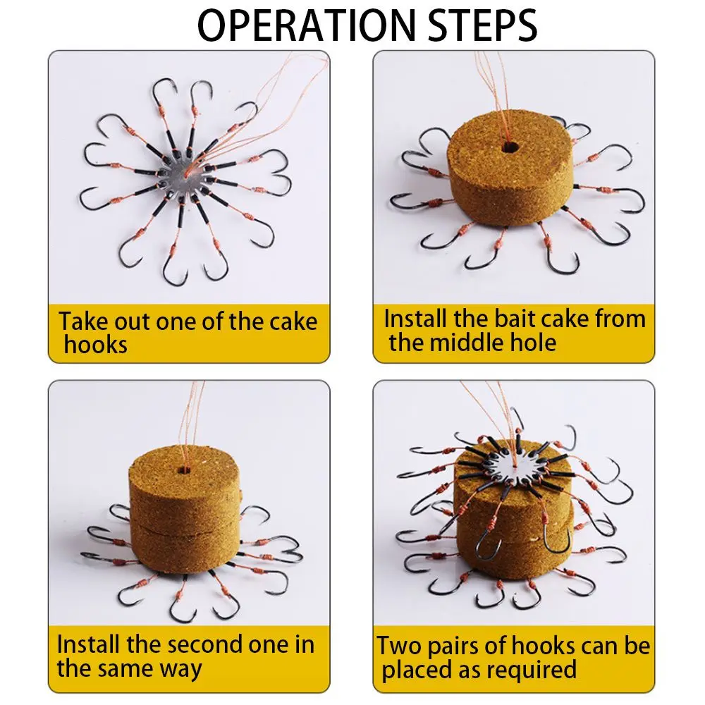 Gancho de aleta de acero de alto carbono, 45/90/135 grados, anzuelos de pulpo para carpa, anzuelo de púas de disco de explosión, aparejos de pesca para Río - imagen 5