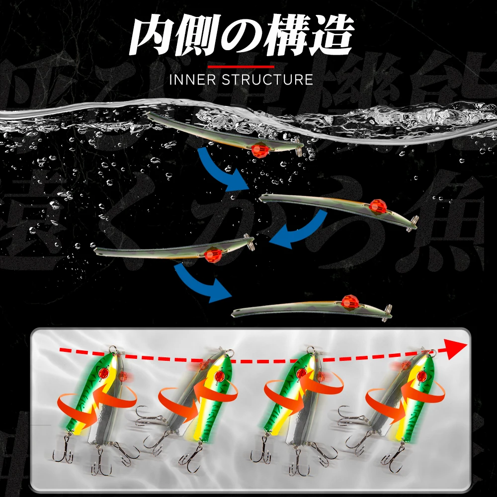 Hunthouse Spinners Spoon señuelo de pesca de plantilla de Metal, cebo duro de arrastre de hundimiento, 75mm, 11g, cobre para Lucio, aparejos de peces de agua dulce - imagen 3