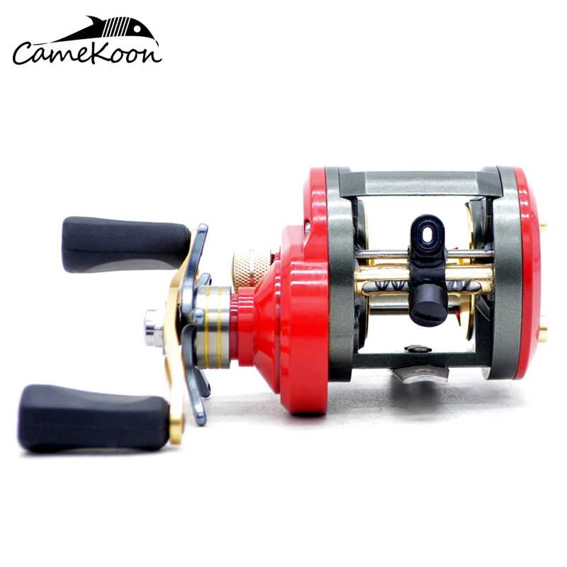 CAMEKOON-Rueda de tambor fundido, freno centrífugo 7:1, alta relación de engranaje 13 + 1 rodamientos de bolas, mano derecha e izquierda, carrete de pesca de baitcasting redondo - imagen 3