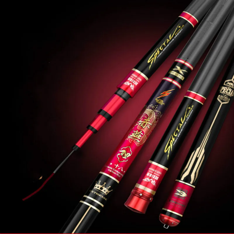 Caña de pescar ultraligera de carbono, accesorio para pescar carpa de 3,6 m-7,2 m, 60T, 28 tonalidades, Taiwán, Olta - imagen 2