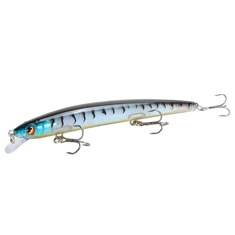 1 Uds señuelo de pesca Minnow 13,8 cm 15,4g cebo duro flotante de plástico Artificial Wobbler Crankbait aparejos de pesca de lubina de mar de invierno - imagen 4