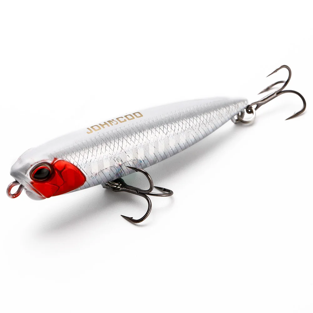 Topwater-señuelo de pesca de lápiz flotante, cebo duro Artificial biónico, aparejos de pesca como pececillos, 65mm, 5,5g - imagen 3