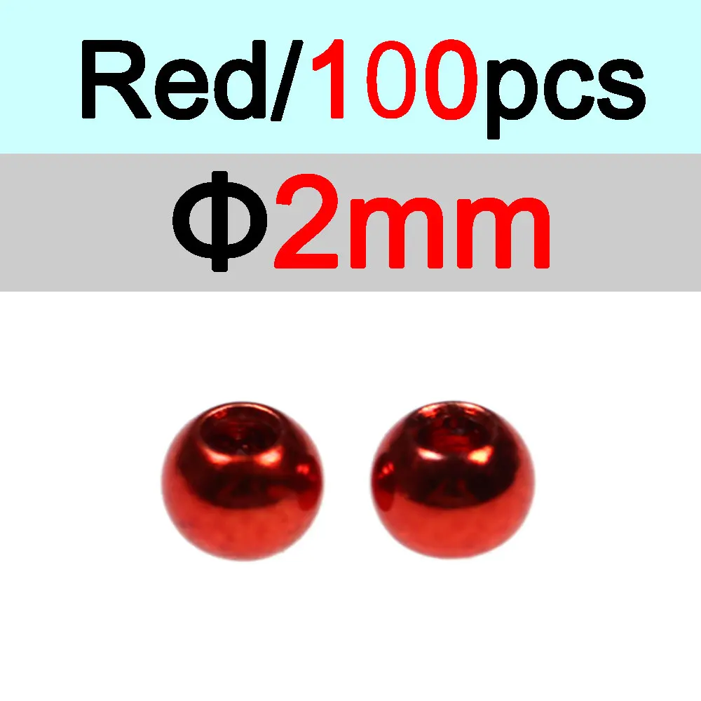 2mm Red 100pc
