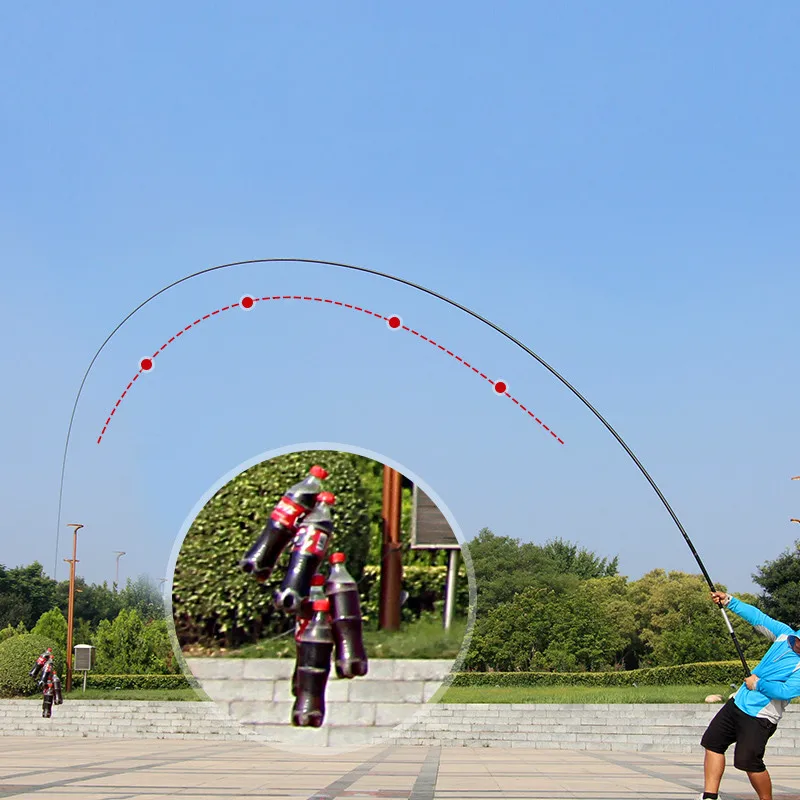 Caña de pescar ultraligera, caña telescópica de sección larga, superdura, 8/9/10/11/12/13/15/16 M, Taiwán - imagen 5