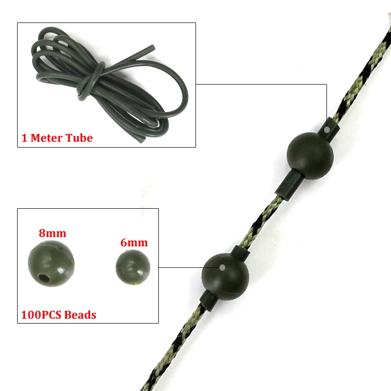 Kit montaje helicóptero carpa – Cuentas cuña y tubo silicona - imagen 2