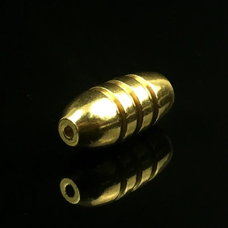 Lote de 5 unidades de ganchos de plomo de cobre, accesorio de pesca de bala afilada, peso de 1,8/3,5/5/7/10g - imagen 3