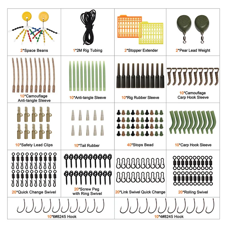 Kit montaje carpa – Giratorios, eslabones y mangas - imagen 2
