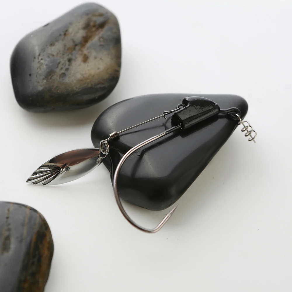 Gancho pesado giratorio con bloqueo de giro, gancho de manivela giratorio Superline, gancho de resorte, cebo de natación, hoja de natación, gancho de cabeza de plantilla, 4 piezas por lote - imagen 4