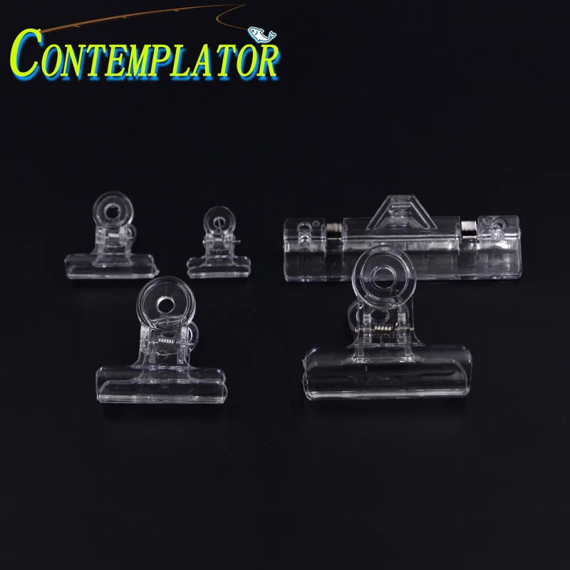 5 unids/set atado de moscas herramienta mágica CDC 5 tamaños opcionales doblaje de plástico transparente herramienta de sujeción de Hackles pequeños accesorios de pesca con mosca