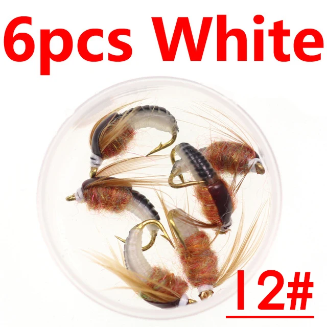 6PCS white size 12