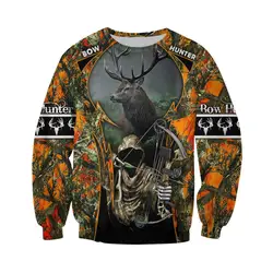 Sudadera de pesca KJ071 camuflaje 3D con capucha – ropa outdoor