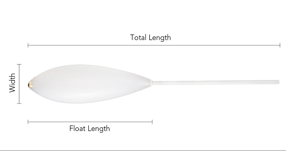 Flotador de 10 g en primer plano