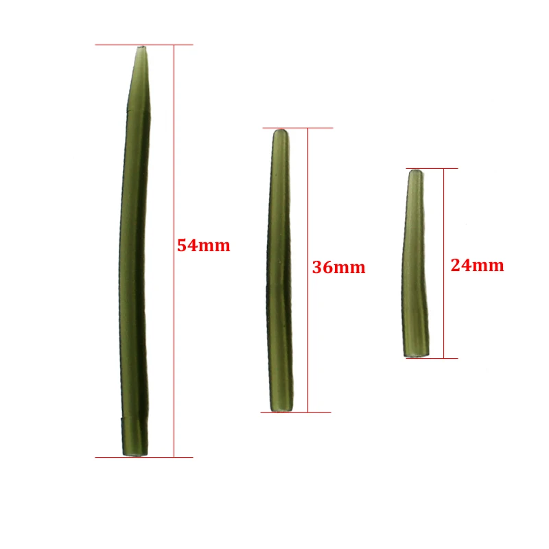 Accesorios de pesca de carpa, manguitos antienredos, alineador de línea, manga de gancho para aparejo de pesca de carpa, aparejos de Terminal de aparejo de pelo, 20 Uds. - imagen 3