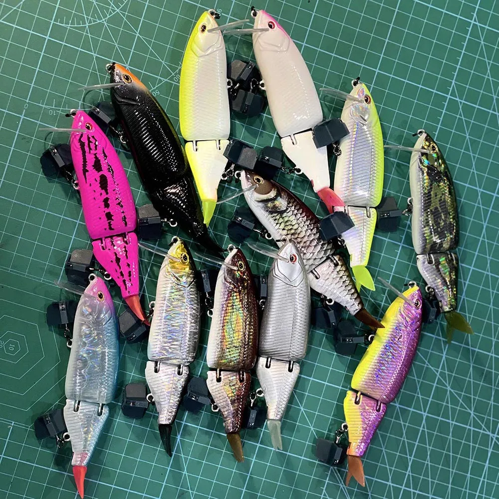 CF señuelo articulado Swimbait, 135mm, 33g, Señuelos de Pesca Swimbait, cuerpo duro, flotante, pintura de Lucio, defectos en venta - imagen 3