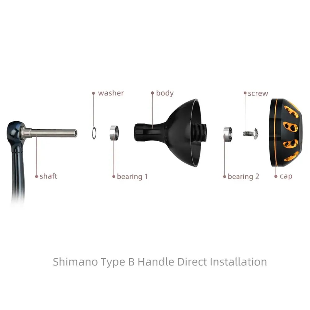 Pomo Gomexus 45mm para Carrete Shimano Stella SW y Saragosa SW - imagen 5