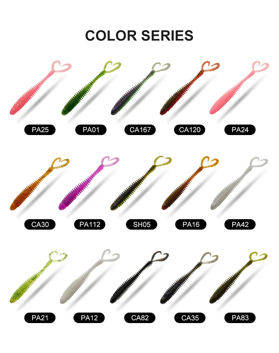 KESFISHING-Anillo de pesca de doble cola, Señuelos de Pesca de 100mm, cebo de silicona suave para captura grande, Lucio, lubina, olor a Camarón, nuevo - imagen 5