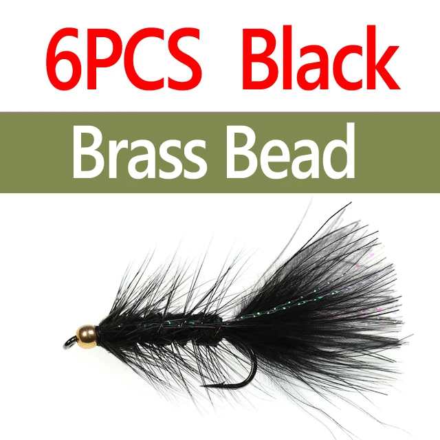 6pcs Brass Bd Black
