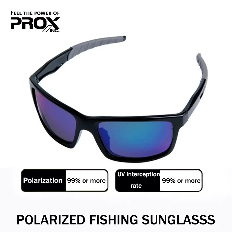 PROX-gafas de sol polarizadas para pesca, lentes de sol para deportes al aire libre, protección UV, luz azul, visión clara, pesca, ciclismo y senderismo, 100% - imagen 2