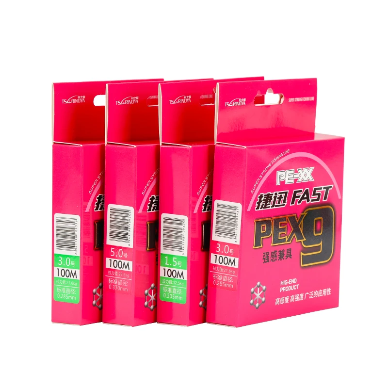 Sedal de Pesca trenzado, 9 soportes, 100m, superfuerte, multifilamento, 20-65 LB, aparejos de Pesca de carpa - imagen 5