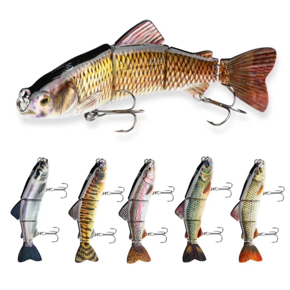 Señuelo de pesca de gran tamaño Swimbait, señuelo de pesca multiarticulado, 6 #, gancho 16cm 42g, Lucio, muskkie, cebo de pesca de mar - imagen 2