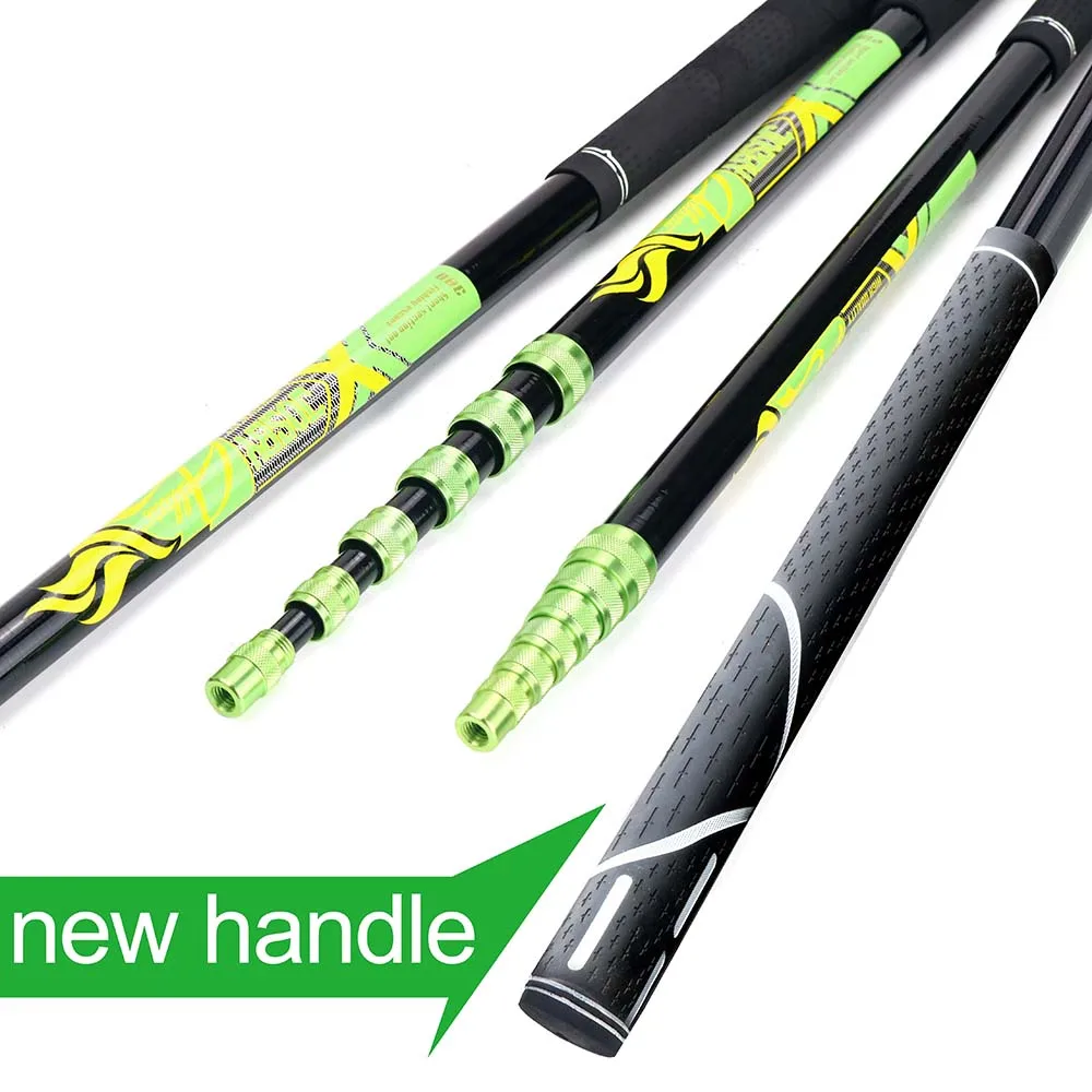 Redes manuales de aterrizaje para pescar, caña de carbono plegable de 4M 3M 2.1M de nailon y aparejos de acero perfecto para realizar pesca - imagen 5