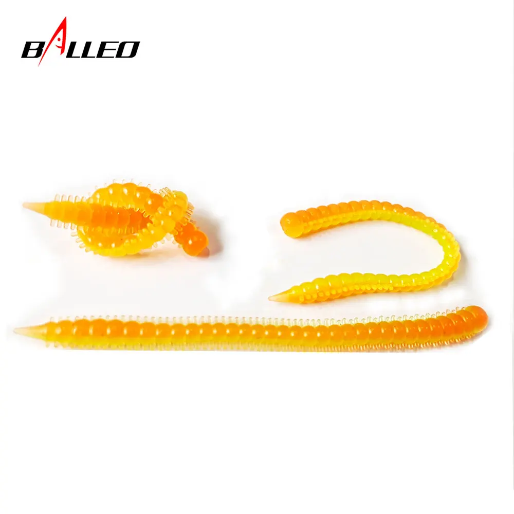 8 unids/lote gusanos de mar artificiales lombriz de tierra Señuelos de Pesca blandos 13 cm/3,7g cebo blando gusano de arena de agua de listones