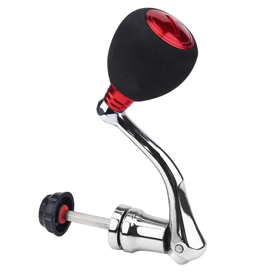 Manija eléctrica de repuesto para carrete de pesca, perilla giratoria, empuñadura de brazo basculante de Metal para accesorio de carrete de pesca giratorio - imagen 2