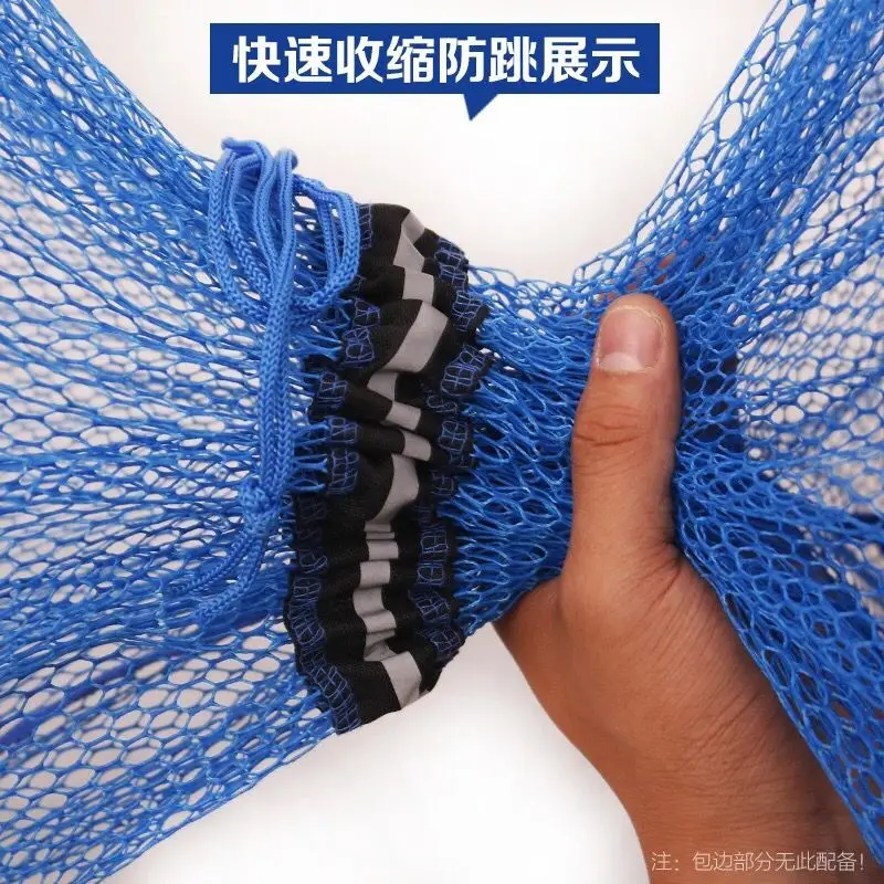 Red de pesca plegable de secado rápido, trampa para peces pegada, cesta de jaula de pesca viva, redes de inmersión, herramienta de pesca de carpa de Camarón, 1,5 M/2M/2,5 M/3M - imagen 2