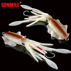 SUNMILE Señuelo de calamar blando UV luminoso versátil