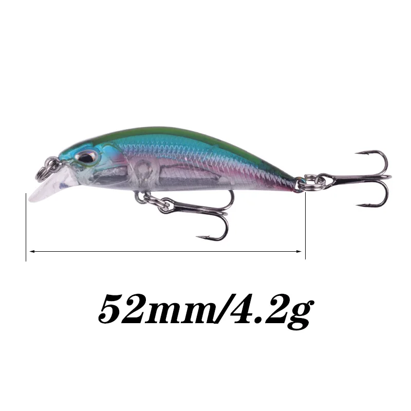 Mini Señuelos de Pesca Minnow que se hunden Wobbler, cebo duro de carpa, 5,2 cm, 4,2g, Crankbait Artificial, aparejos de Pesca, 1 ud. - imagen 2
