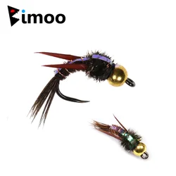 Bimoo Ninfas de trucha Beadhead Flash Back Pheasant Tail