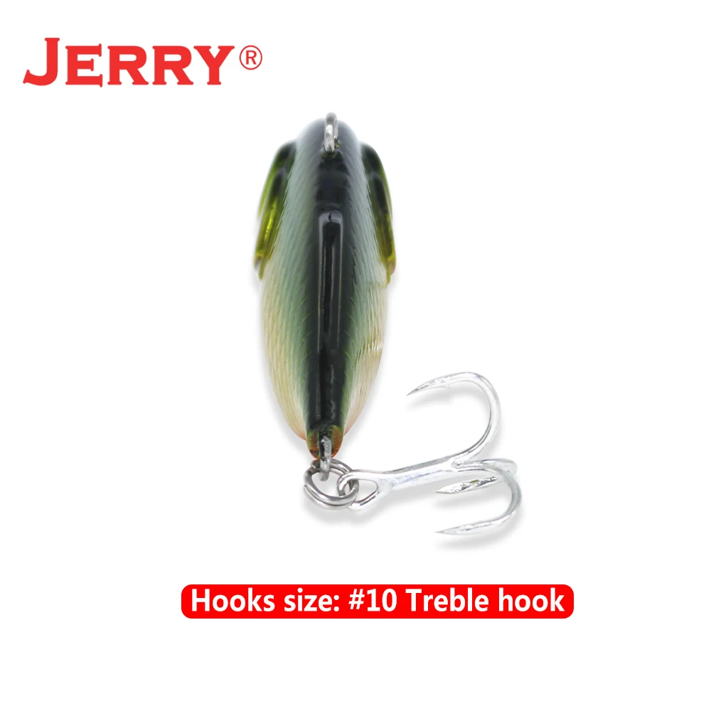 Jerry Wiggly 1 Uds 4,3 cm 7,7g sonajero Crankbait VIB cebo duro hundimiento ultraligero agua dulce agua salada señuelo de pesca de mar