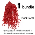 1 bundle dark red