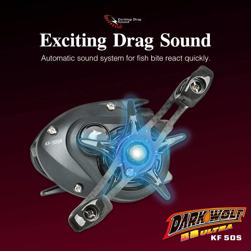 TSURINOYA-carrete de pesca ultraligero, 135g, 6,1g, finura, Baitcasting, Dark Wolf 50S, 7,1: 1, 4kg - imagen 5